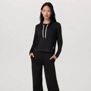 Vuori Halo Essential Black Heather Hoodie Size XL